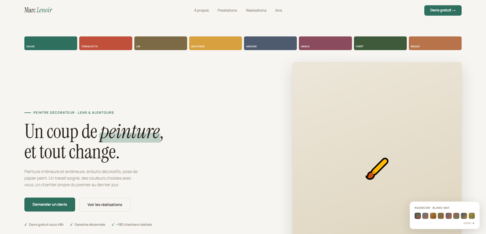 Template site web Habitat & Artisanat