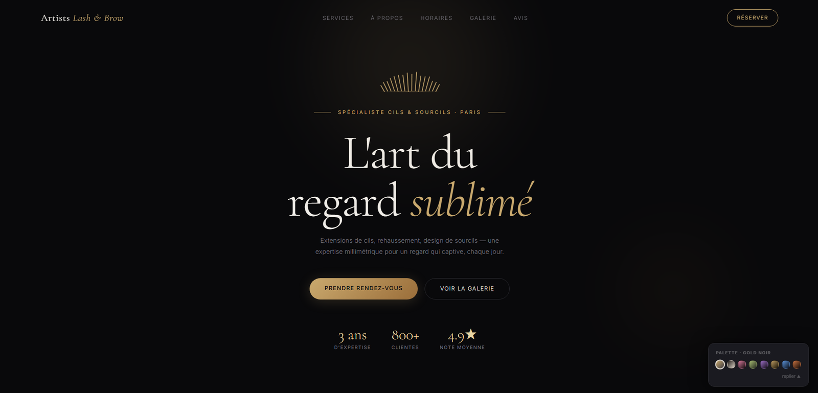 Template site web Beauté & Bien-être
