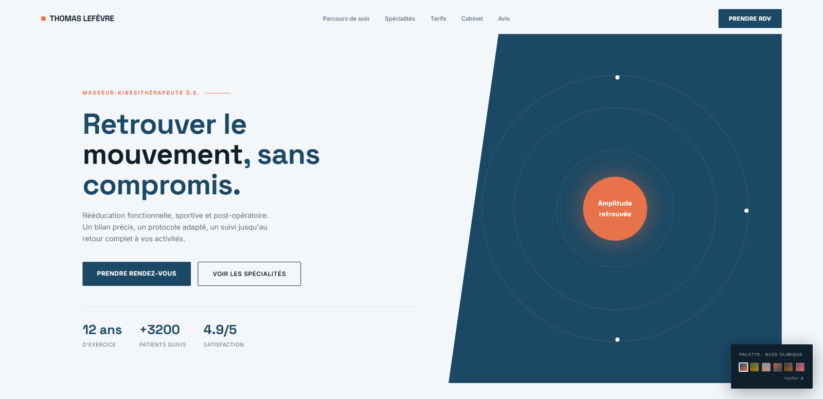 Template site web Santé & Médical